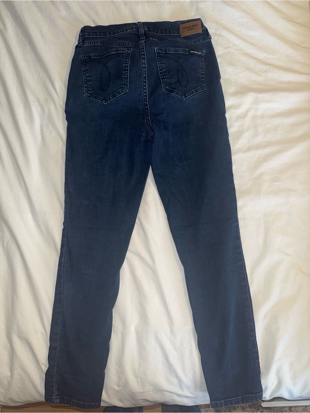 Calvin Klein Women's Navy Straight-Leg Jeans